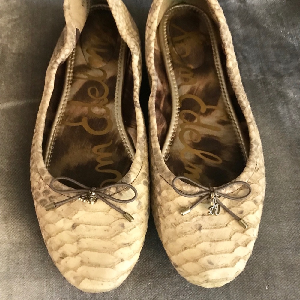 Sam Edelman Snakeskin Flats
